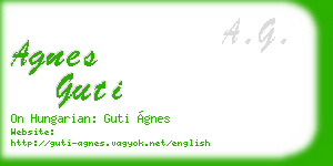 agnes guti business card